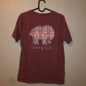Ivory Ella T-shirt w/ front pocket